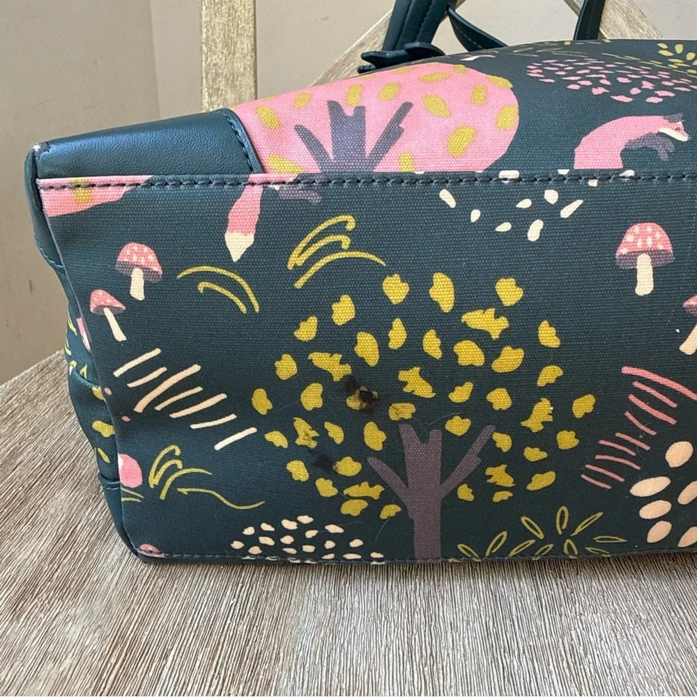 Radley London Epping Forest Tote Bag Navy Woodland Fox Mushroom Scottie Charm - Picture 6 of 15